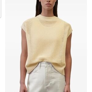 Marc O' Polo Cream Sleeveless Knit Top Size Large